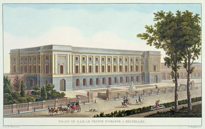 Palacio del Príncipe de Orange, Bruselas, de Choix des Monuments, Edifices et Maisons les plus remarquables du Royaume des Pays-Bas por Pierre Jacques Goetghebuer de Pierre Jacques after Goetghebuer